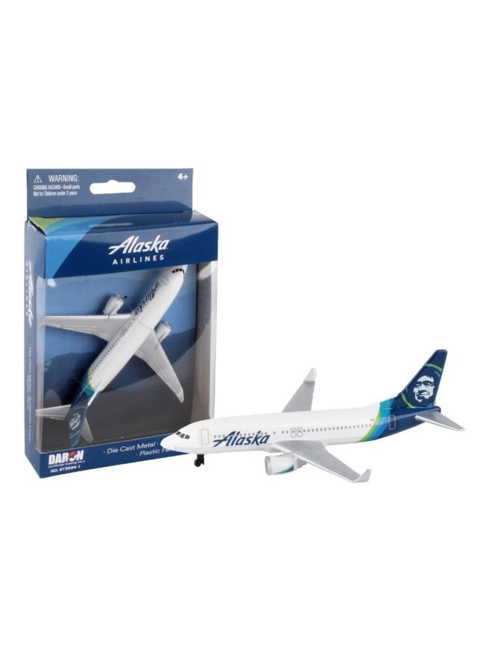 Daron Alaska Airlines Die-Cast Metal Airplane Model